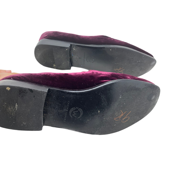 Cesar Walks men red velvet slip on loafers size 9 - Picture 10 of 10